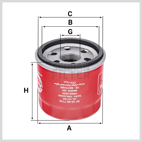 Spin On Oil Filter SF7735